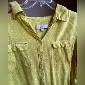 Chartreuse button down